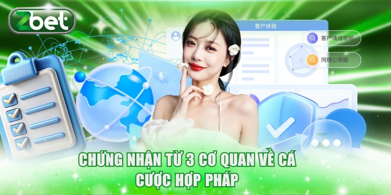 Chứng nhận từ 3 cơ quan về cá cược hợp pháp
