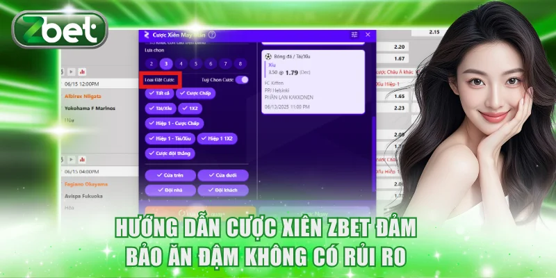 Hướng dẫn cược xiên ZBET