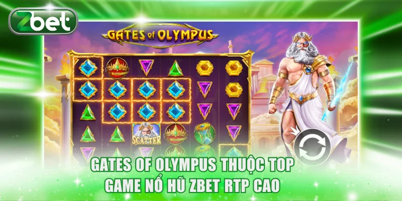 Gates of Olympus thuộc top game nổ hũ ZBET RTP cao