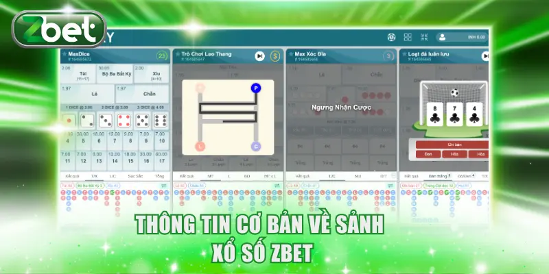 Thông tin cơ bản về sảnh xổ số ZBET